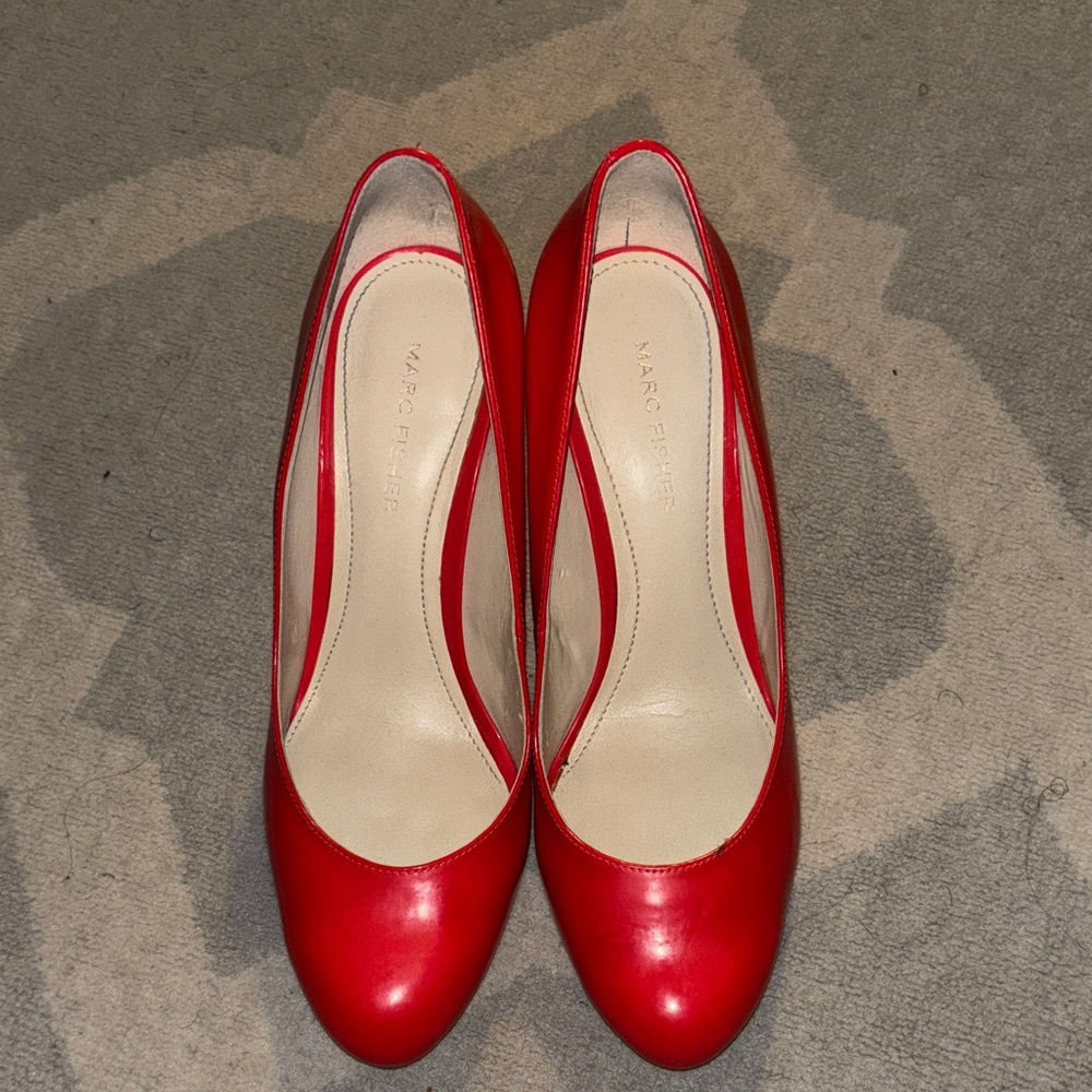 Marc Fisher Bold Red Heels